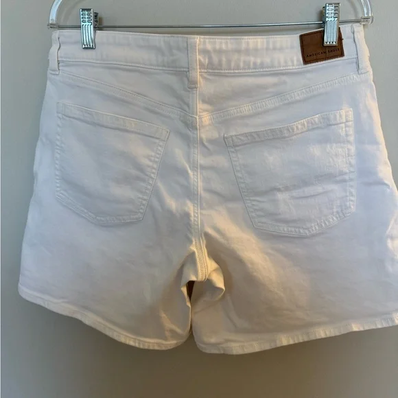 American Eagle 8” Dreamy Drape Stretch Low-Rise Baggy Jort, white, size 8 - Picture 5 of 9